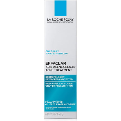 La Roche-Posay Adapalene Gel 0.1% – Dermatologist-Developed Retinoid Treatment with Premium Packaging