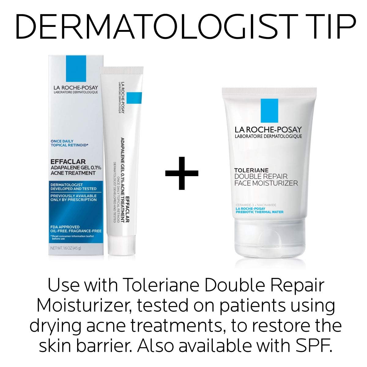 La Roche-Posay Adapalene Gel 0.1% – Dermatologist-Developed Retinoid Treatment with Premium Packaging