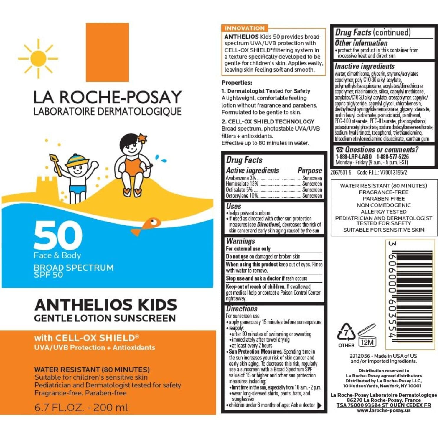La Roche-Posay Anthelios Kids SPF 50 – Antioxidant-Enriched Sunscreen for Healthy Outdoor Rituals