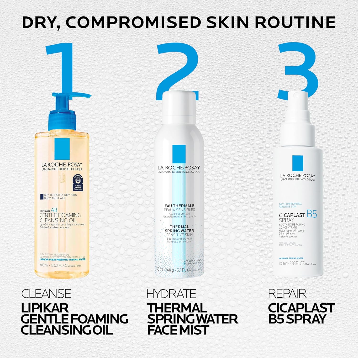 La Roche-Posay Cicaplast B5 Premium Thermal Spring Water Mist – Dermatologist-Crafted Luxury Hydration Spray