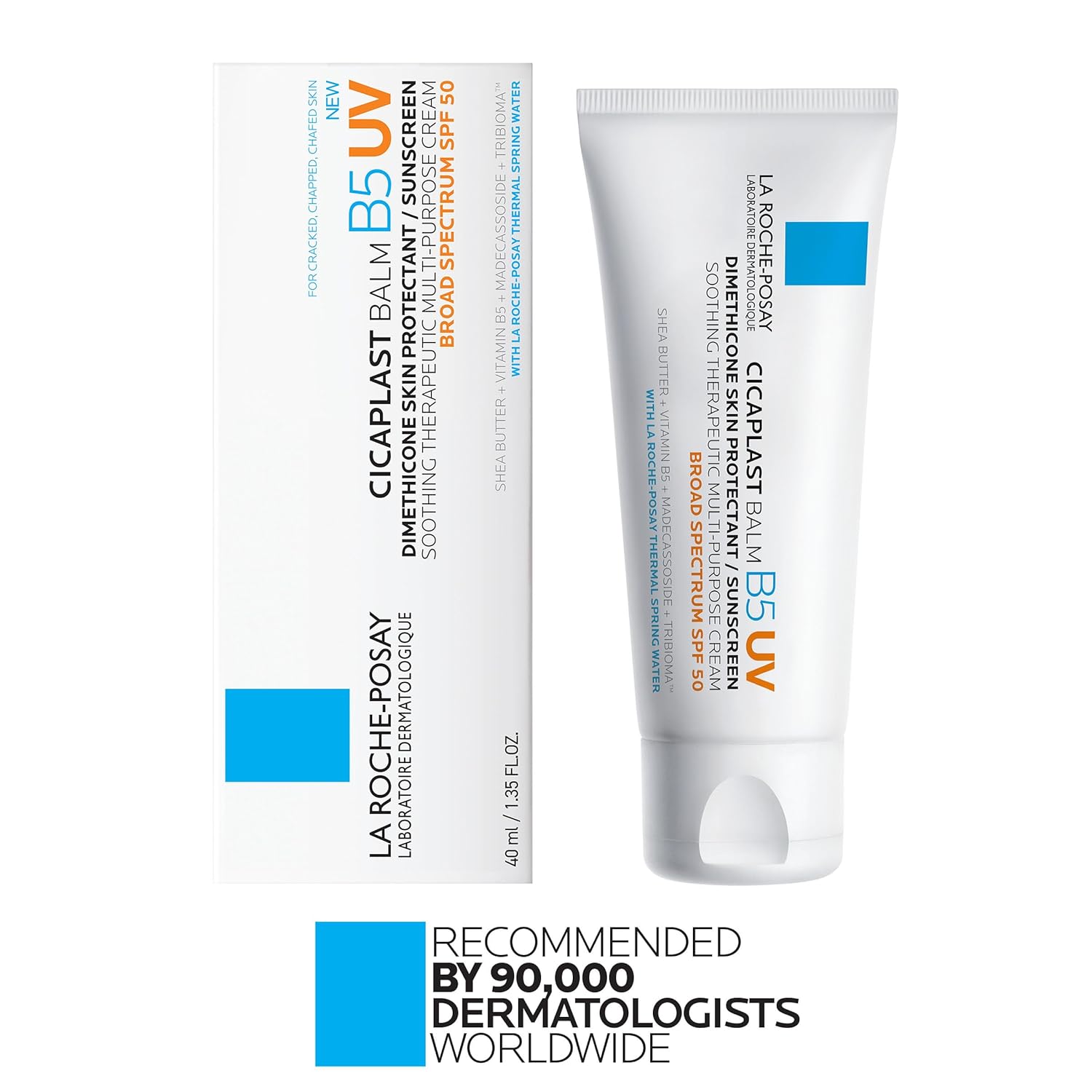 La Roche-Posay Cicaplast Balm B5 UV SPF 50 – Travel-Size Skin Protectant for Hiking and Trail Use