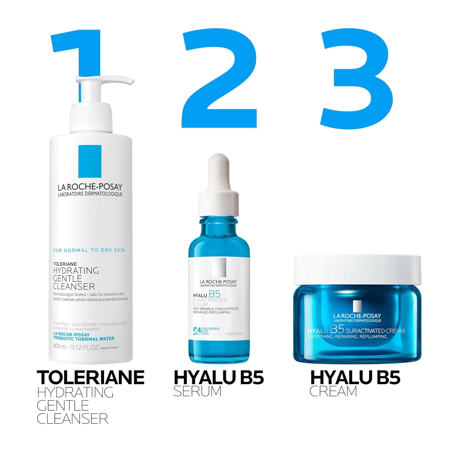 La Roche-Posay Hyalu B5 Anti-Aging Moisturizer Gift Set – Premium Skincare Present for Women 35+