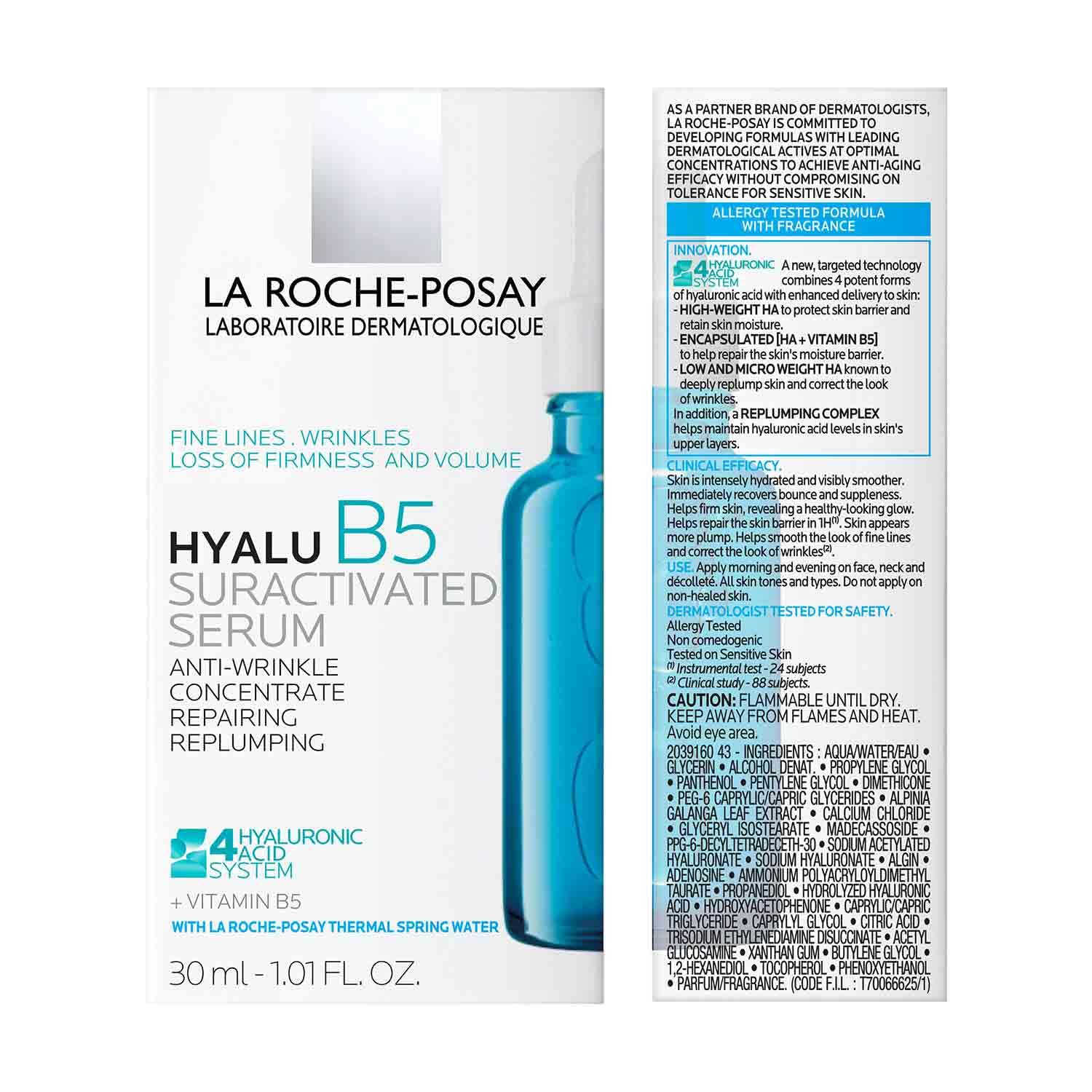 La Roche-Posay Hyalu B5 Hypoallergenic Serum – Allergy-Tested Hydration Safe for All Skin Types