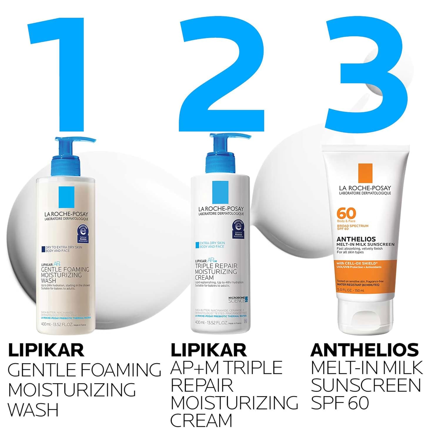 La Roche-Posay Lipikar AP+ Hypoallergenic Body Wash – Soap-Free & Clinically Safe for Reactive Skin