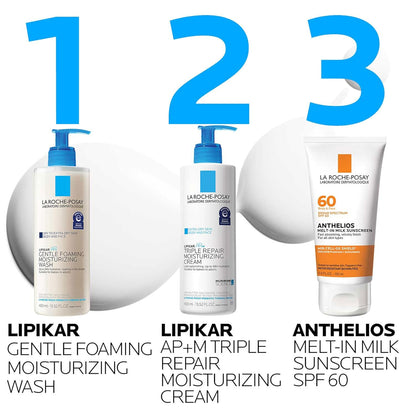La Roche-Posay Lipikar AP+ Hypoallergenic Body Wash – Soap-Free & Clinically Safe for Reactive Skin
