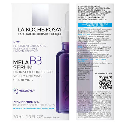 La Roche-Posay Mela B3 Serum – Clean Dark Spot Corrector, Drops for Effortless Daily Use