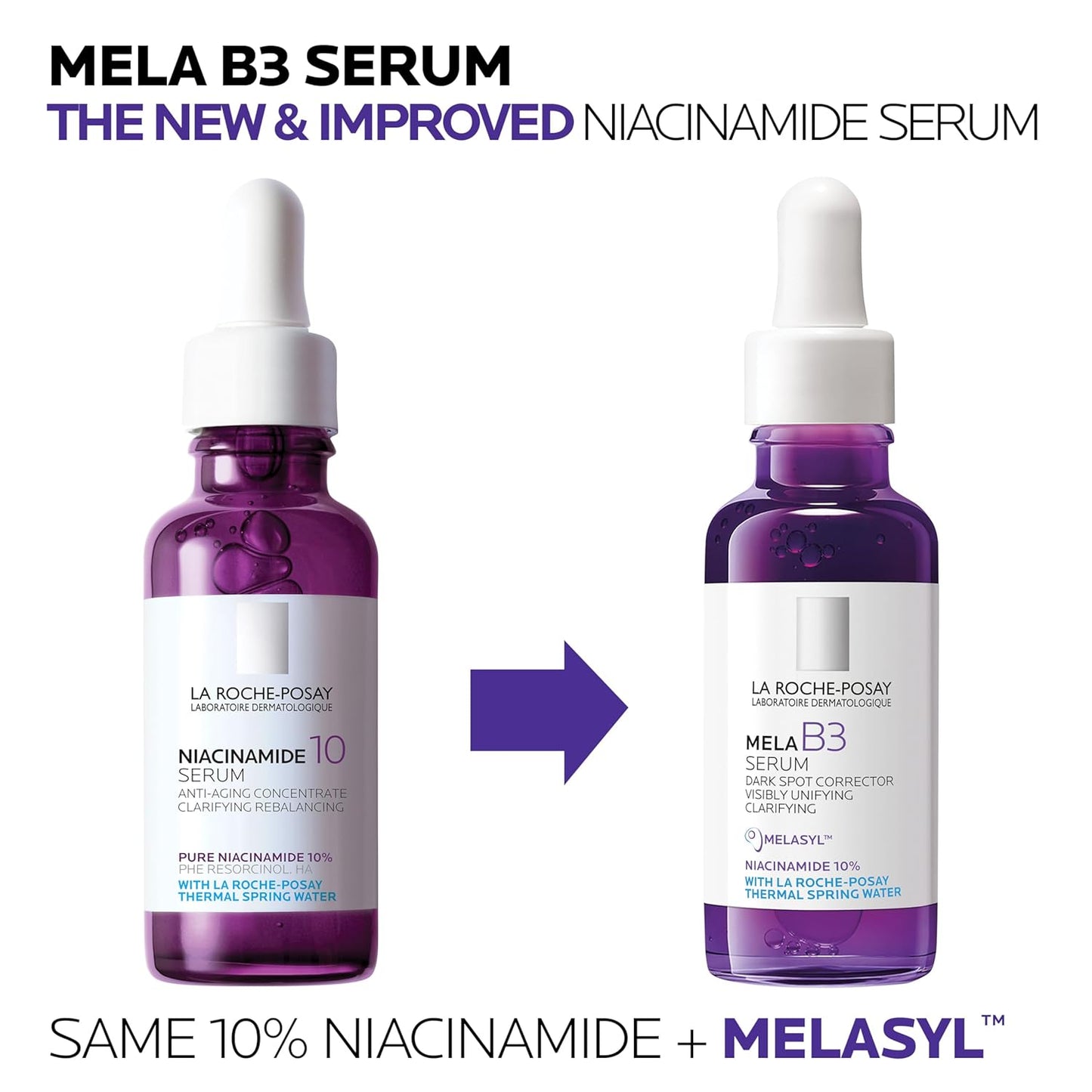 La Roche-Posay Mela B3 Serum – Clean Dark Spot Corrector, Drops for Effortless Daily Use