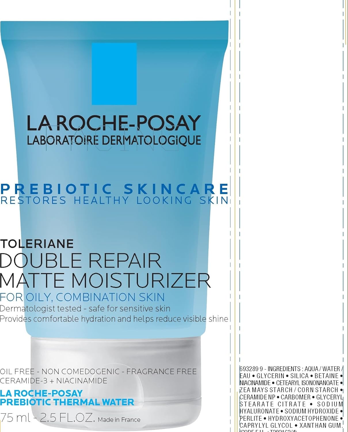 La Roche-Posay Toleriane Double Repair Matte Moisturizer – Quick-Absorb AM Skincare to Prep Your Day