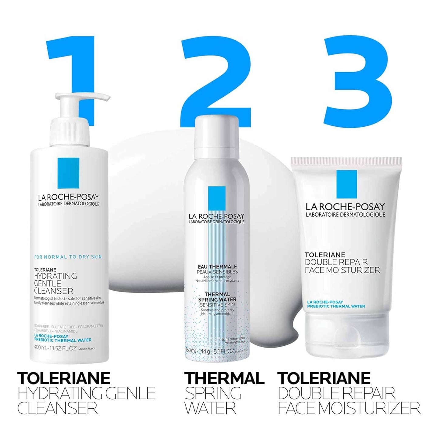 La Roche-Posay Toleriane Hydrating Cleanser – Premium Dermatological Daily Face Wash with Ceramides