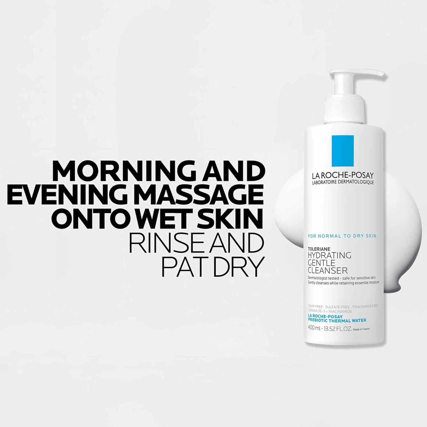 La Roche-Posay Toleriane Hydrating Cleanser – Premium Dermatological Daily Face Wash with Ceramides