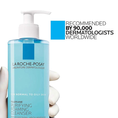 La Roche-Posay Toleriane Purifying Cleanser – Dermatologist-Tested, Hypoallergenic Face Wash for Sensitive Skin