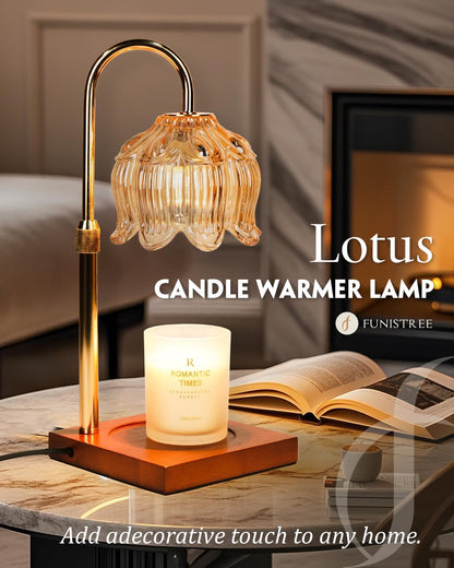 LampDepot Candle Warmer Lamp – Yoga and Meditation Room Scent Diffuser, Adjustable Heat for Essential Oil Candle Jars with 4 Intensity Levels