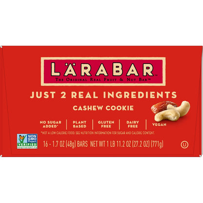 Larabar Cashew Cookie Bars – Nut and Date Bars for After-School Family Snacking