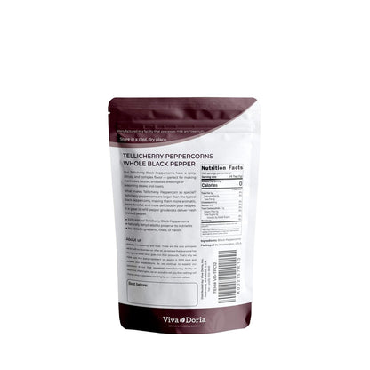 larger berry size compared to standard black peppercorns for enhanced flavor and aroma