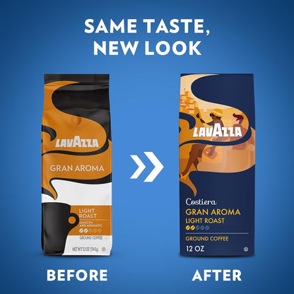 Lavazza Costiera Gran Aroma Ground Coffee – Artisanal Central American Arabica for Upscale Drip Brewing and Curated Tasting Moments