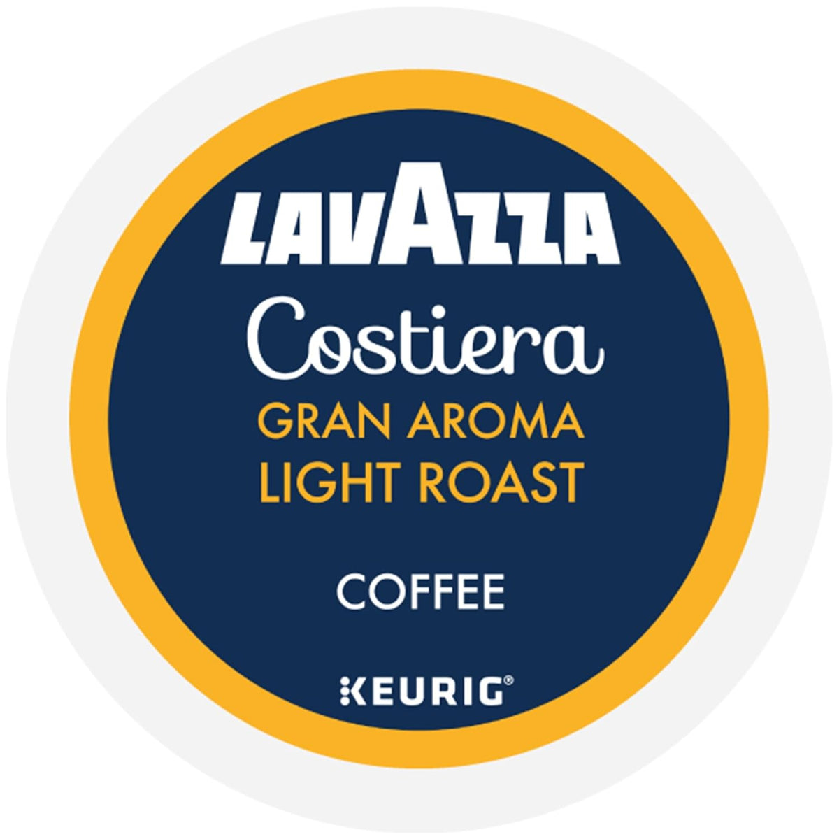 Lavazza Costiera Gran Aroma Single-Serve Pods for Study Desk Rituals, Floral Citrus Light Roast Keurig Coffee