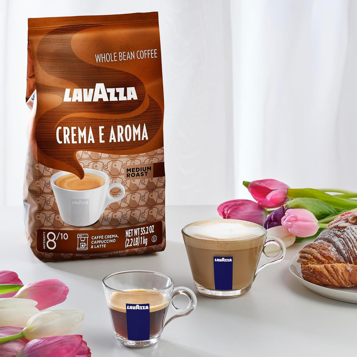 Lavazza Crema E Aroma Whole Bean Coffee Blend – Clean-Label, Non-GMO Espresso for Ingredient-Conscious Drinkers