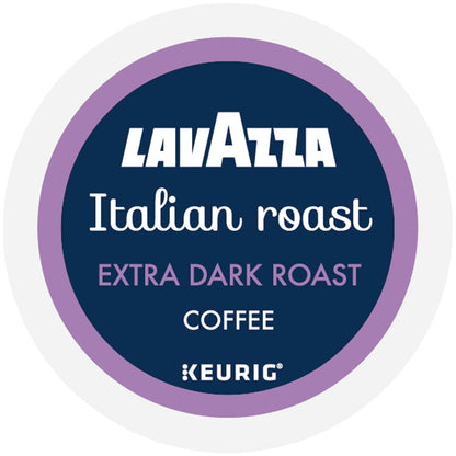 Lavazza Dark Roast Single Serve Coffee Pods – Intense Afternoon Pick-Me-Up for Office Break Room, 60ct