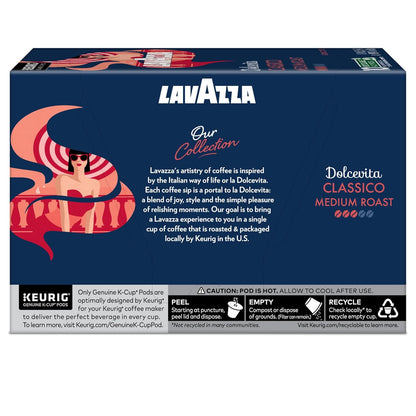 Lavazza Dolcevita Classico Medium Roast Box – Valentine's Day Gift for Espresso-Obsessed Partners
