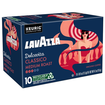 Lavazza Dolcevita Classico Medium Roast Box – Valentine's Day Gift for Espresso-Obsessed Partners