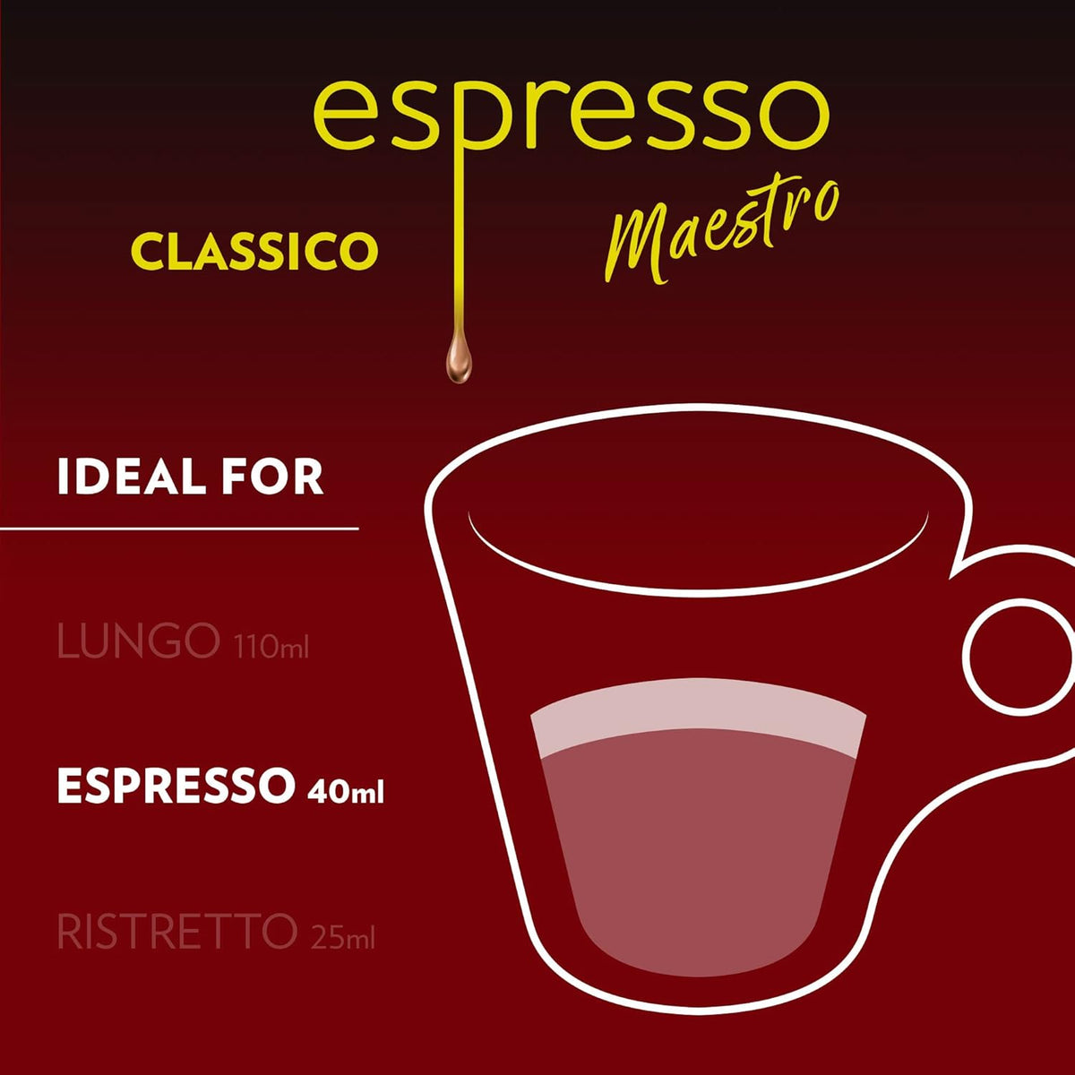 Lavazza Espresso Maestro Classico Pods for Shared Office Espresso Stations, Nespresso Original Compatible 100% Arabica Medium Roast
