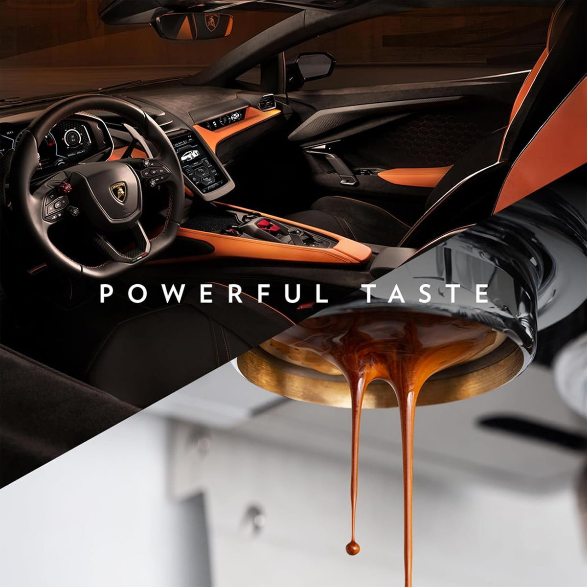 Lavazza Espresso Whole Bean for Automobili Lamborghini, Bulk 2.2 lb Dark Roast Blend, Heirloom-Quality Beans for an Elevated Espresso Ritual