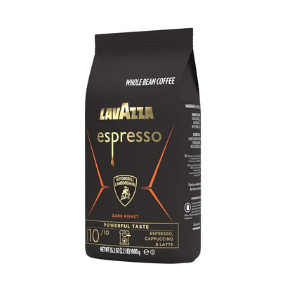 Lavazza Espresso Whole Bean for Automobili Lamborghini, Bulk 2.2 lb Dark Roast Blend, Heirloom-Quality Beans for an Elevated Espresso Ritual