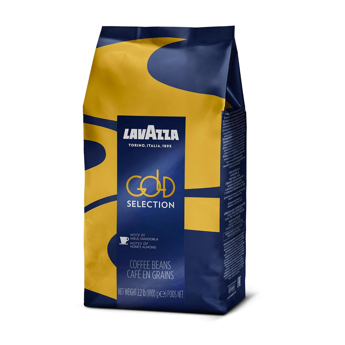 Lavazza Gold Selection Whole Bean Coffee – Luxury Arabica Robusta Blend for the Connoisseur's Coffee Bar