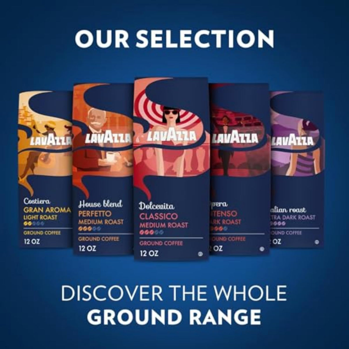 Lavazza Perfetto Ground Coffee Bag 12oz – Coworking Space Coffee Supply for Daily Focus, Italian Medium Roast for Shared Kitchens