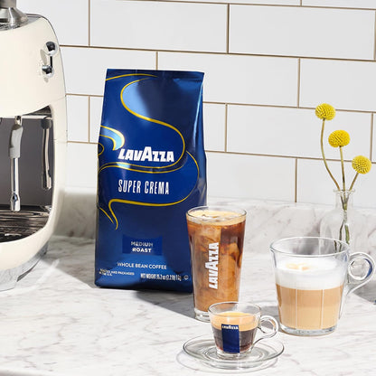 Lavazza Super Crema Arabica Robusta Blend – Artisanal Café-Quality Cup for an Elevated Kitchen