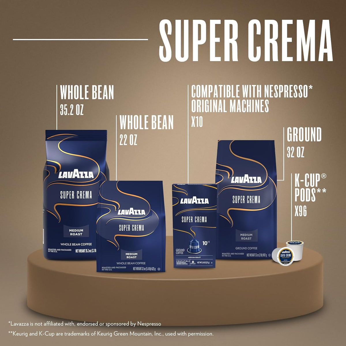 Lavazza Super Crema Arabica Robusta Blend – Artisanal Café-Quality Cup for an Elevated Kitchen