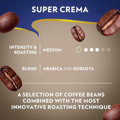 Lavazza Super Crema Arabica Robusta Blend – Artisanal Café-Quality Cup for an Elevated Kitchen
