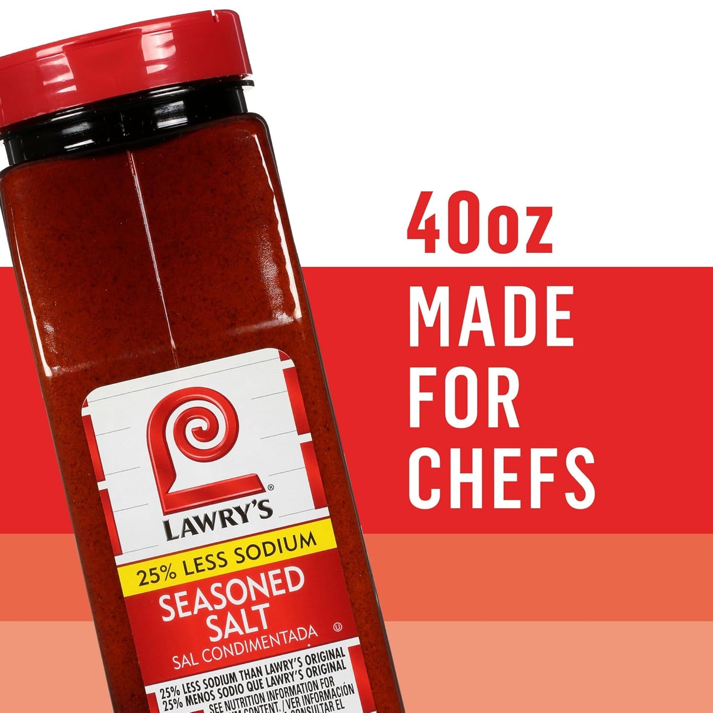Lawry's 25% Less Sodium Seasoned Salt – Thoughtful Housewarming Gift for New Homeowners, Pantry Must-Have