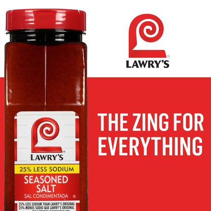 Lawry's 25% Less Sodium Seasoned Salt – Thoughtful Housewarming Gift for New Homeowners, Pantry Must-Have