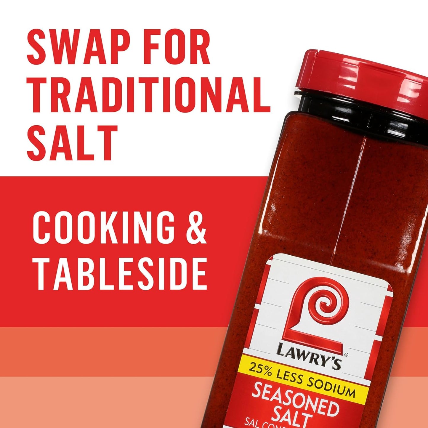 Lawry's 25% Less Sodium Seasoned Salt – Thoughtful Housewarming Gift for New Homeowners, Pantry Must-Have