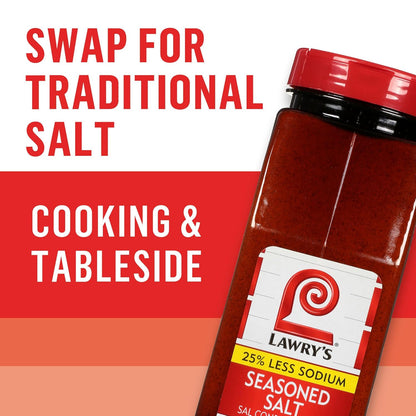 Lawry's 25% Less Sodium Seasoned Salt – Thoughtful Housewarming Gift for New Homeowners, Pantry Must-Have