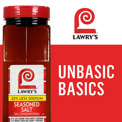 Lawry's 25% Less Sodium Seasoned Salt – Thoughtful Housewarming Gift for New Homeowners, Pantry Must-Have