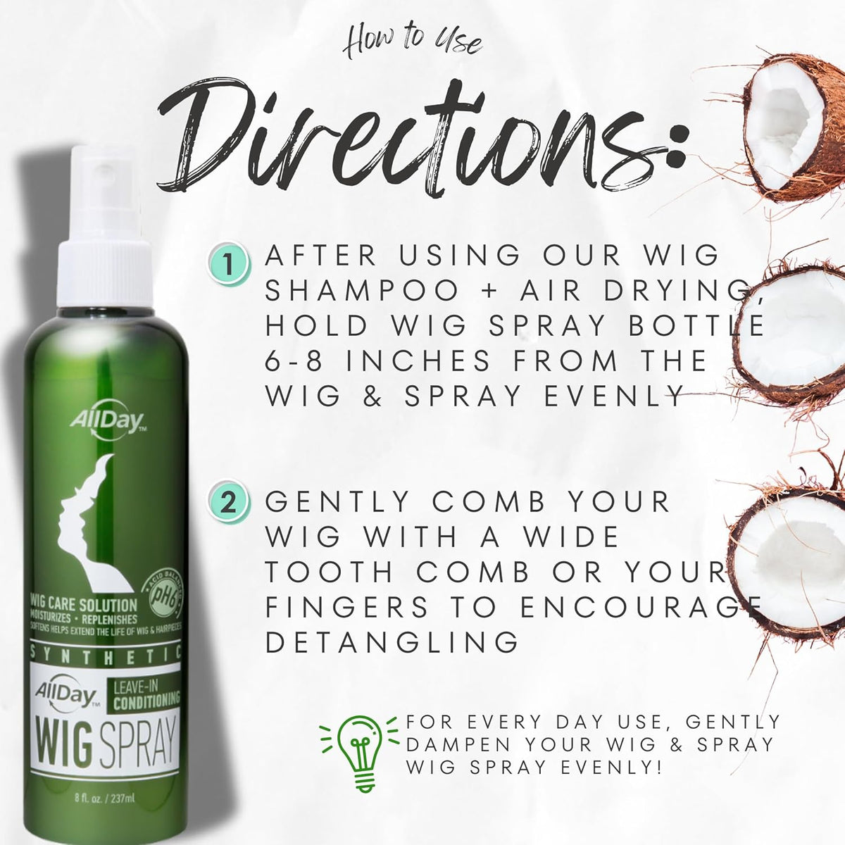 leave-in formula with glycerin for moisture retention and frizz control