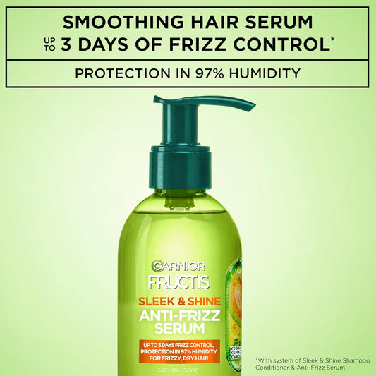 leave-in, no-rinse serum format applicable to damp or dry hair