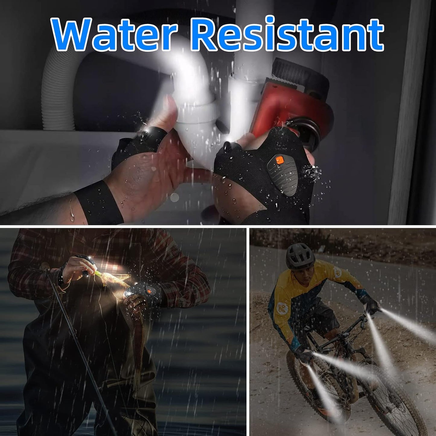 LED Flashlight Gloves – Essential Camping Gadget for Night Fishing, Hands-Free Tent Setup in the Dark