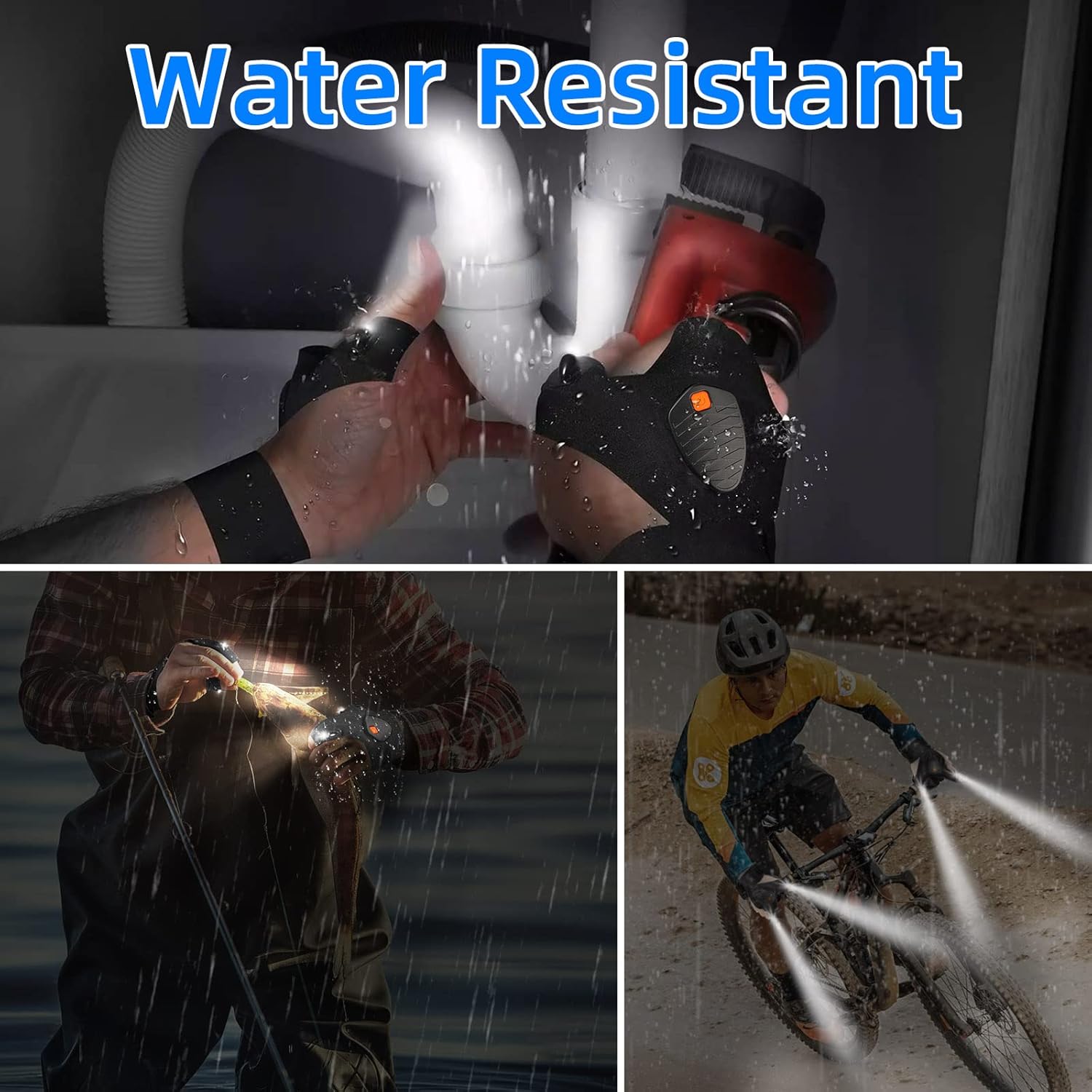 LED Flashlight Gloves – Essential Camping Gadget for Night Fishing, Hands-Free Tent Setup in the Dark