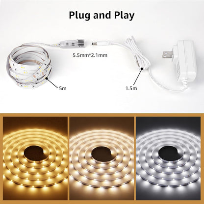 Lepro LED Tunable White Strip Light – Study Nook and Computer Workstation Light, 32.8ft Dimmable Task Tape