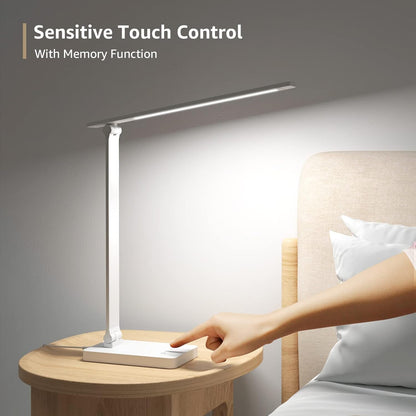 Lepro Touch Control Desk Lamp – Clean-Line Aluminum Design for Intentional Bedrooms and Minimalist Workspaces