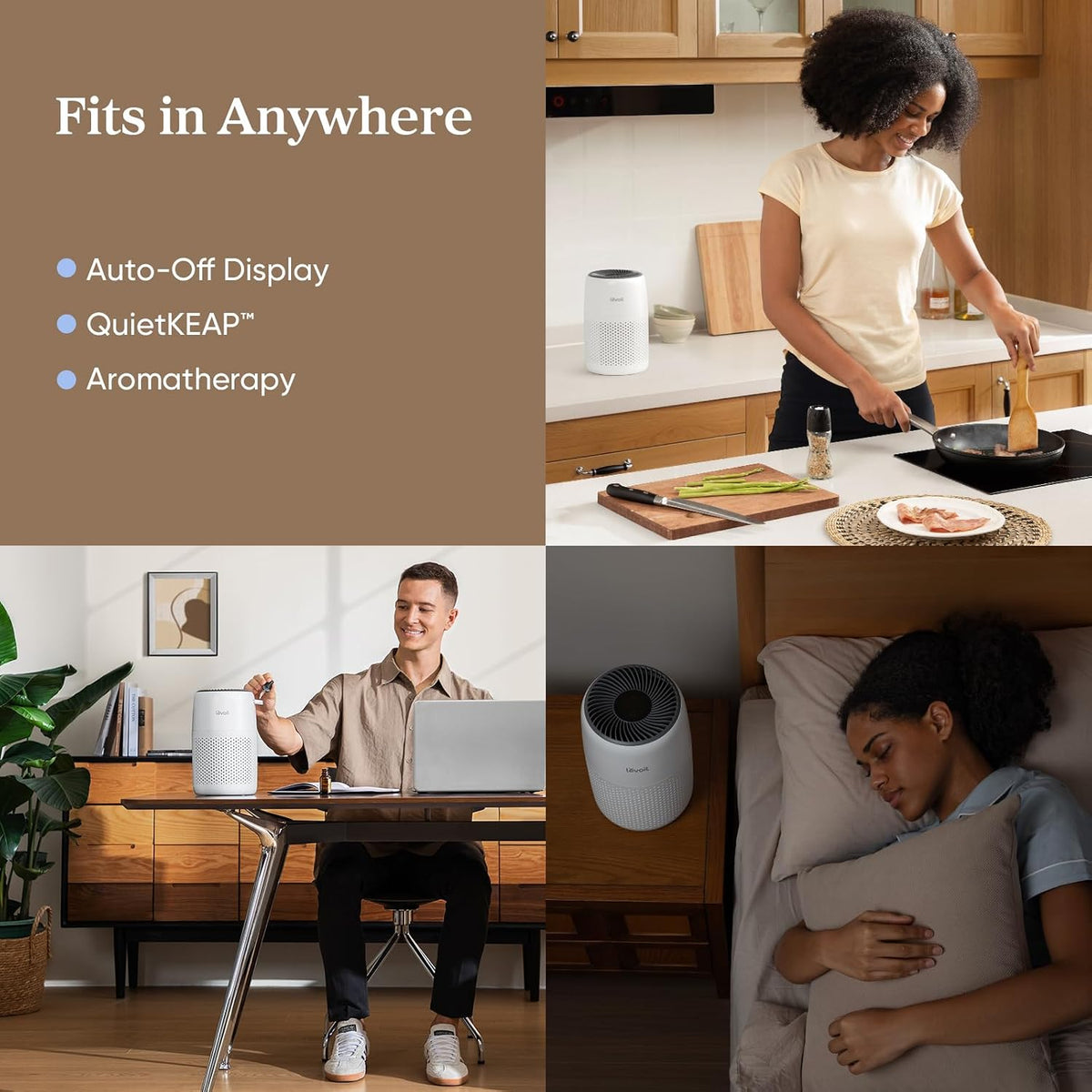 LEVOIT Core Mini-P Air Purifier – Graduation Gift for College Students, Dorm-Sized Air Cleaner for Pet Owners and Allergy Sufferers
