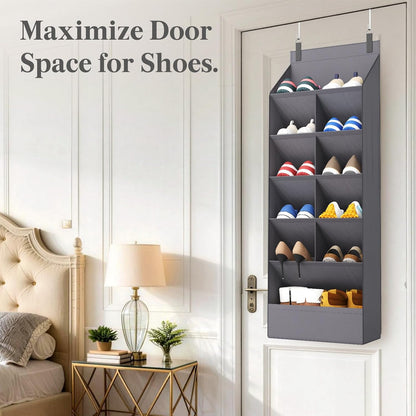 Lifewit Foldable Door Hung Shoe Shelf – Aesthetic Pantry and Closet Organizer, 20 Pair Capacity