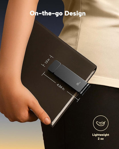 lightweight 1.62 oz (46 g) clip-on form factor with touch controls