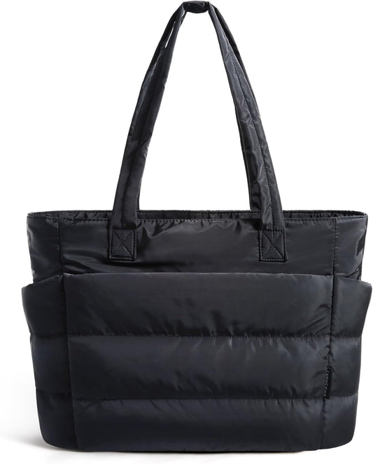 lightweight puffy quilted exterior