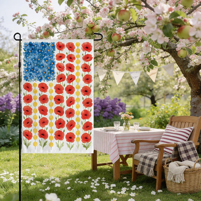 lightweight rectangular design that slips easily onto existing garden flag stand holes