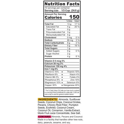 lightweight resealable-format snack suitable for pantry, desk, or travel storage