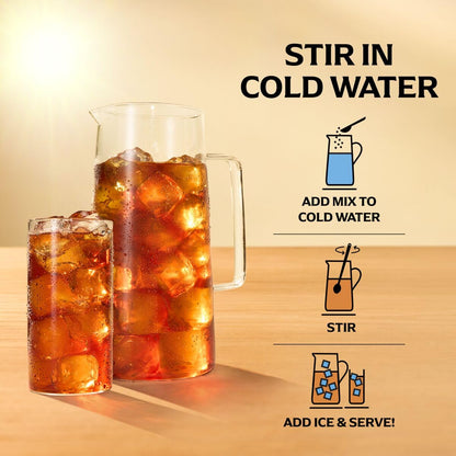 Lipton Sugar-Free Peach Iced Tea Powder – Instant Pitcher for Conference Room and Remote Workdays